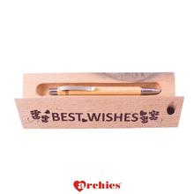 ARCHIES Best Wishes Wooden Pen Box with 1 Pen