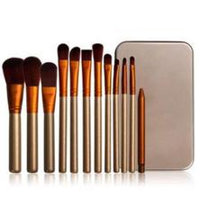 NAKEDPLUS Makeup Brushes Kit with A Silver Storage Box - Set