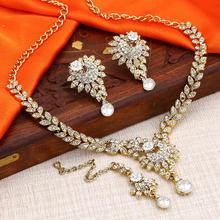 Sukkhi Blossomy Gold Plated Necklace Set For Women