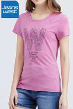 JeansWest Pink T-shirt For Women