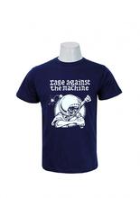 Wosa -  Round Neck Wear Blue Rage Against The Machine Printed Round Neck T-Shirt For Men