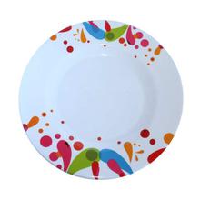 Multi-color 11" Round Melamine Dinner Plate Set - MP-206 - 6 Pieces