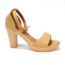 Nude Ankle Strap Heel Shoes For Women - 3955-A