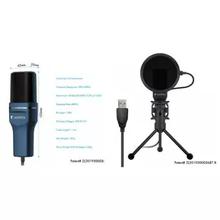 Yanmai SF-777 1.4m Computer Game Recording Condenser Microphone with Pop Filter & Tripod Stand