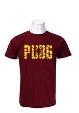 Wosa - PUBG LOGO GLASS BREK MAROON T-Shirt For Men