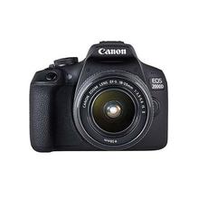 Canon EOS 2000D DSLR Camera and EF-S 18-55 mm f/3.5-5.6 IS II Lens, Black