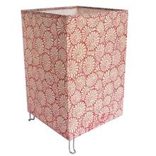 Floral Box Designed Lamp Stand - White/Red