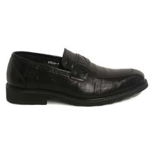 KILOMETER Black Slip On Loafers For Men