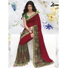 Georgette Embroidered Fancy Saree with Blouse for Women