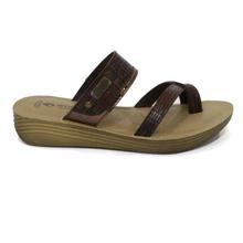 aeroblu Brown Toe-Loop Sandals For Women - LA09