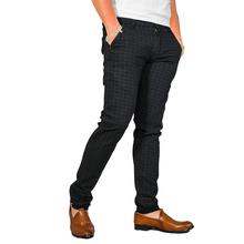 Virjeans Stretchable Cotton Check Chinos Pant for Men (VJC 712) Brown