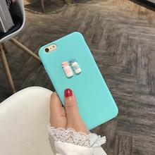 3D Coffee Milk Cute candy silicone TPU phone Case for iphone 5 6 6s