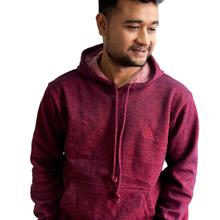 Sparsha Logo Threaded Maroon Hoodie