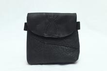 Leather Messenger bag with pattern
