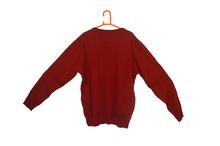 Men Knitted Design Striped Sweater – Maroon