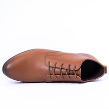 Kapadaa: Caliber Shoes Tan Brown Lace Up Boots For Men – ( 283 C )