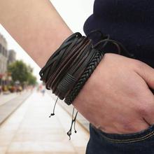 Bracelets & Bangles mens leather bracelets 2019 Pulseira