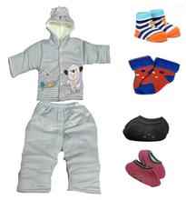 Grey Puppy Baby Dress Combo for Boys(B108)