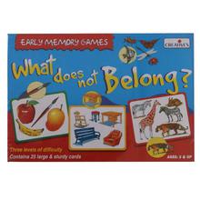 Creative Educational Aids What Does Not Belong Card Game - Multicolored