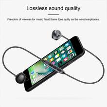 PTron InTunes Magnetic Bluetooth Headset With Mic For All Smartphones (Grey/Black)