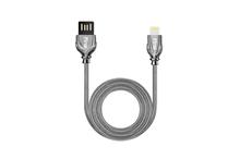 PTron Falcon Pro 2.1A USB To Lightning USB Data Cable For IOS Smartphones (Silver)