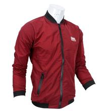 Men's  Maroon Bomber Jacket