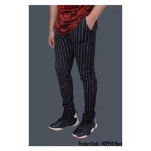 Hifashion- Casual Vertical Stripe pants For Men-Black