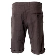 Men's Coffee Brown Linen Shorts