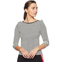 ONLY Women Striped Slim Fit T-Shirt