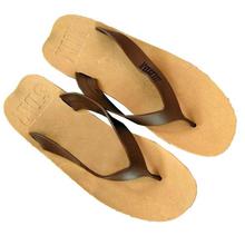 Brown/Cream Rubber Slippers For Men