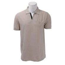 Solid Regular Fit Collar Neck Polo T-Shirt For Men