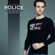 Police F542 Bodysize Round Neck Cotton T-Shirt - Black