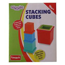 Giggles 8 Stacking Cubes Arranging Game – Multicolored