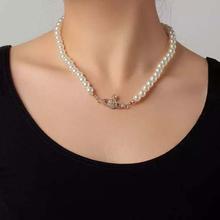 Masala Beads Gold Unisex Crown Pendant Pearl Choker Necklace