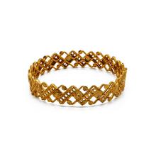 Ankhi Strand Gold Toned Bangle For Women