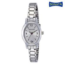 8100SM03 Silver Dial Analog Watch For Women