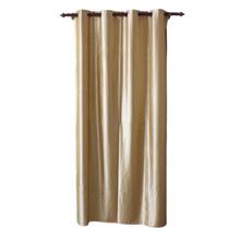 Plain Design Cotton Fabric Window/Door Curtain - (Blue/Golden/Red/Dark Brown)