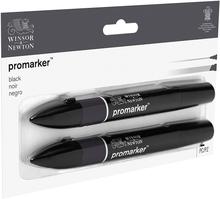 Winsor & Newton Promarker Black, Pack of 2