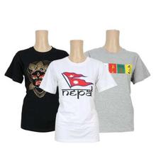 Pack Of 3 Printed 100% Cotton T-Shirt For Women- Black/White/Grey