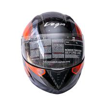 ATTITUDE CARA Dual Visor Helmets - Black Orange