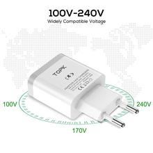 TOPK B126Q 18W Quick Charge 3.0 Fast Mobile Phone Charger EU