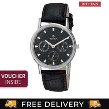 2557SL03 Black Dial Leather Strap Watch For Women