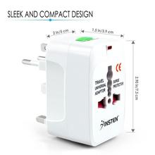 Aafno Pasal Insten Universal World Wide Travel Charger Adapter Plug- White