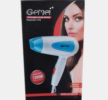 Gemei Foldable Mini Hair Dryer - 1756