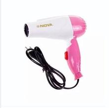 Combo Nova Foldable Hair Dryer 1000W + Mini Ceramic Hair Straightener