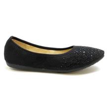 Blue Stone Studded Closed Shoes For Women - 588-1