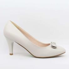 098653 Bow Design Pumps For Women - Grey