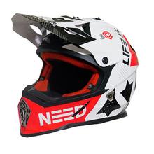 LS2 Fast Full Helmet [White/ Red]