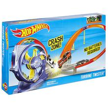 Hot Wheels Crash Zone Turbine Twister Track Set For Kids - DNN72