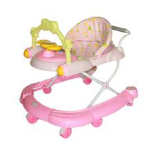 Light Pink Anti-Fall Baby Walker For Babies